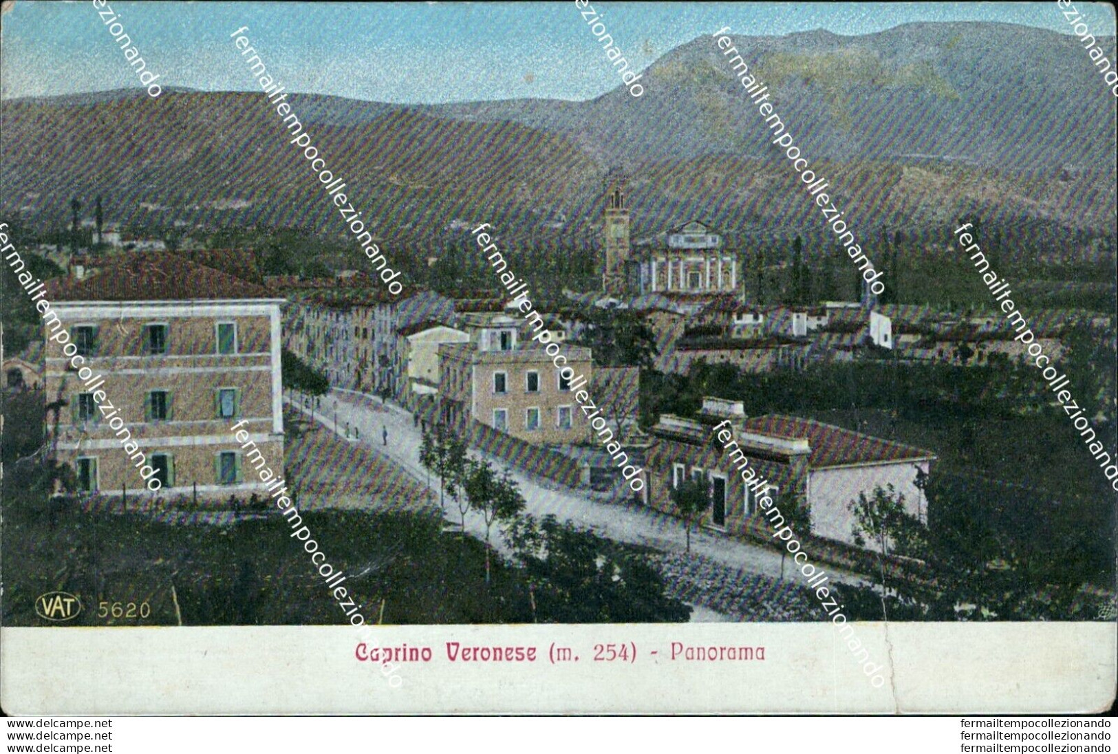 An710 Cartolina Caprino Veronese Panorama Provincia Di Verona - Verona
