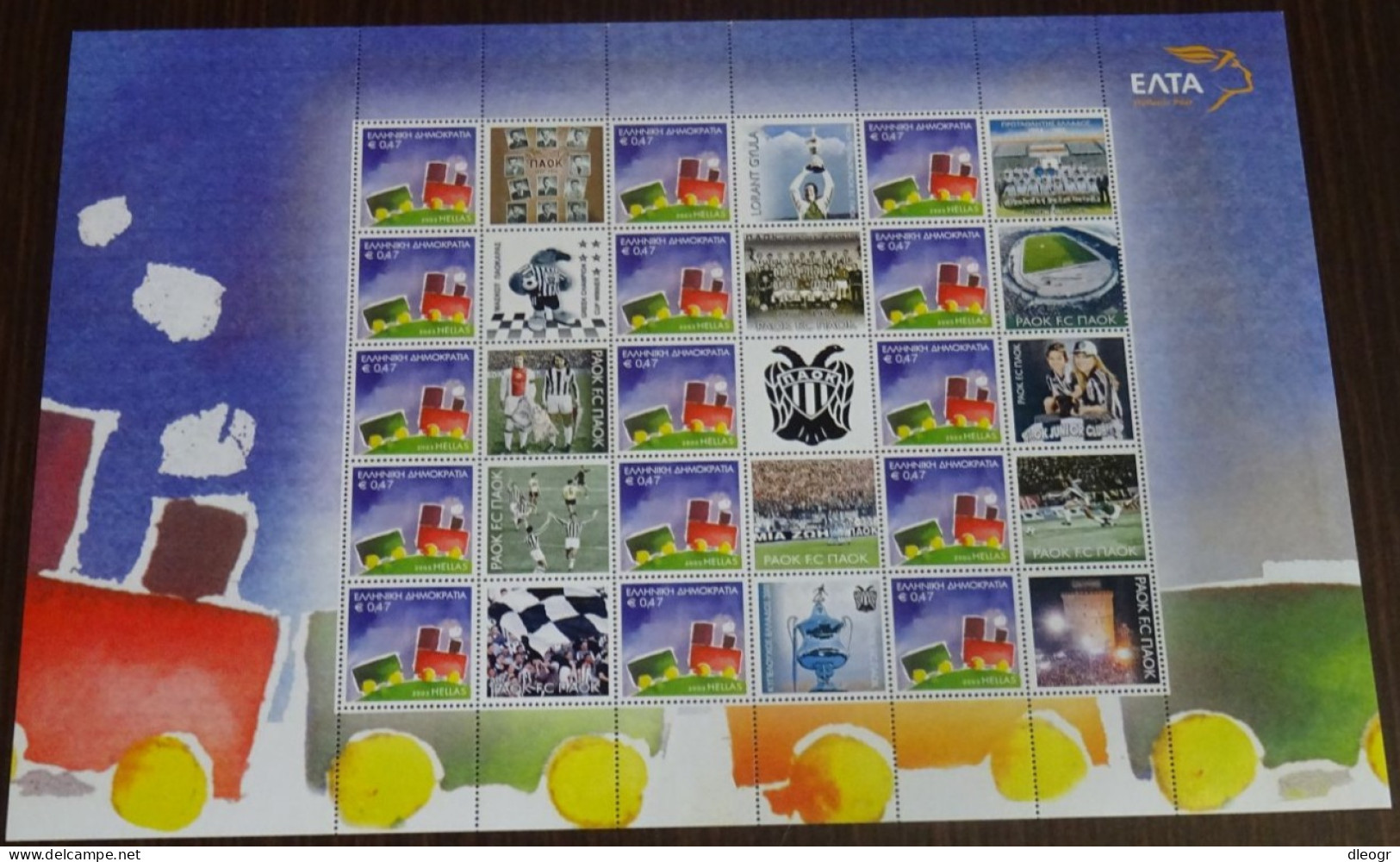 Greece 2003 PAOK Personalized Sheet MNH - Unused Stamps