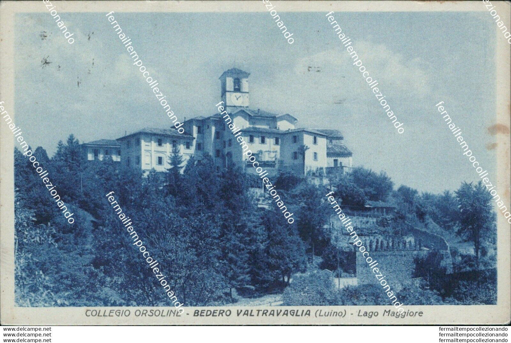Bf161 Cartolina Bedero Valtravaglia Luino Collegio Orsoline Provincia Di Varese - Varese