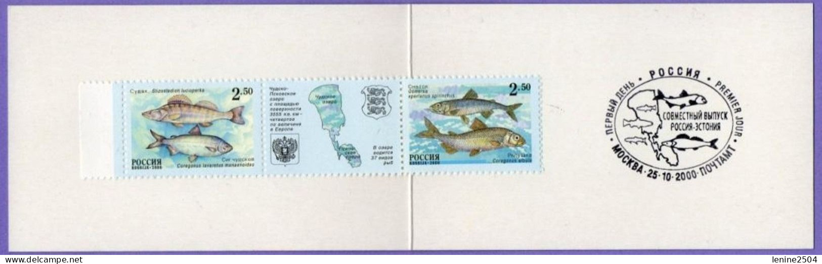 Russie 2000 Yvert N° 6509-6510 ** Emission 1er Jour Carnet Prestige Folder Booklet. - Ungebraucht