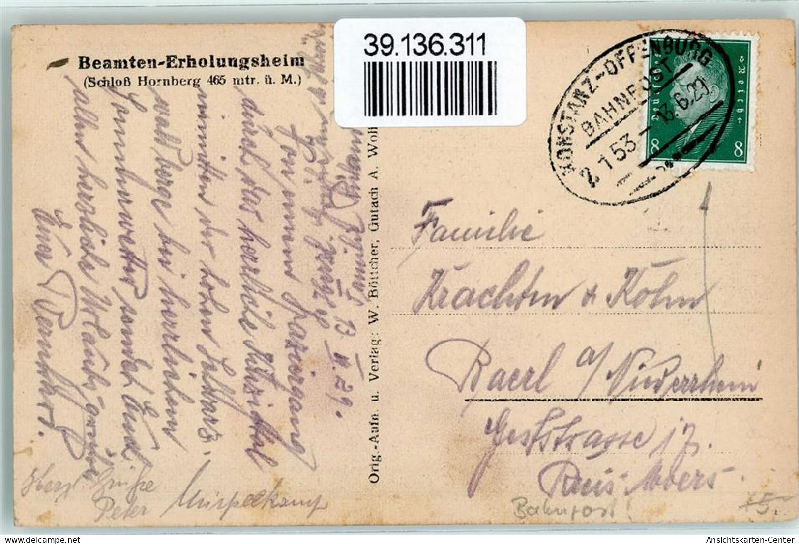 39136311 - Hornberg , Schwarzwaldbahn - Other & Unclassified