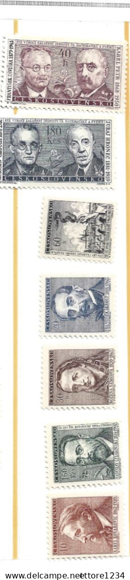 Cecoslovacchia 1962 - Unused Stamps