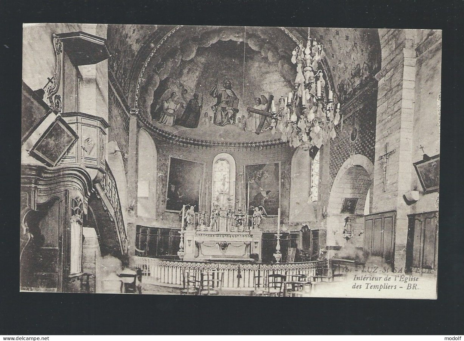 CPA - 65 - Luz-St-Sauveur - Intérieur De L'Eglise Des Templiers - Non Circulée - Luz Saint Sauveur