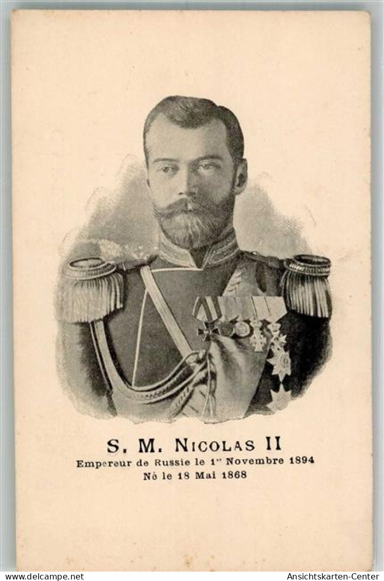 13540611 - Zar S.M. Nicolas II  In Uniform  Mit Orden Geschmueckt - Royal Families