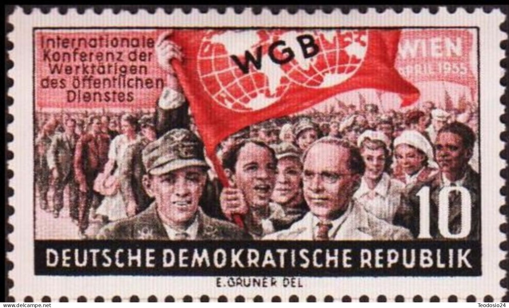 GERMANY DDR 1956   Michel 452 ** - Neufs
