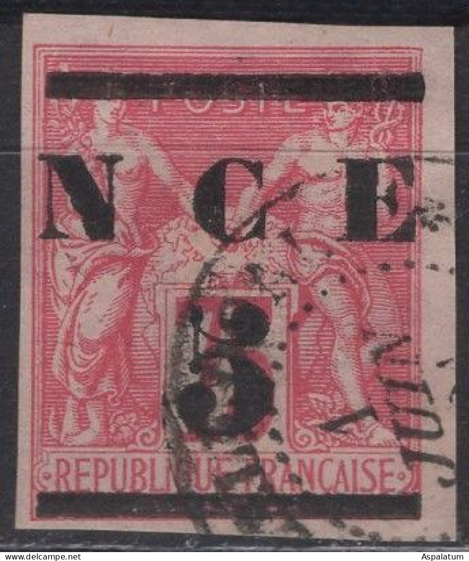 New Caledonia - Definitive - 5 C On 75 C - Yt 7 - 1883 - Used Stamps