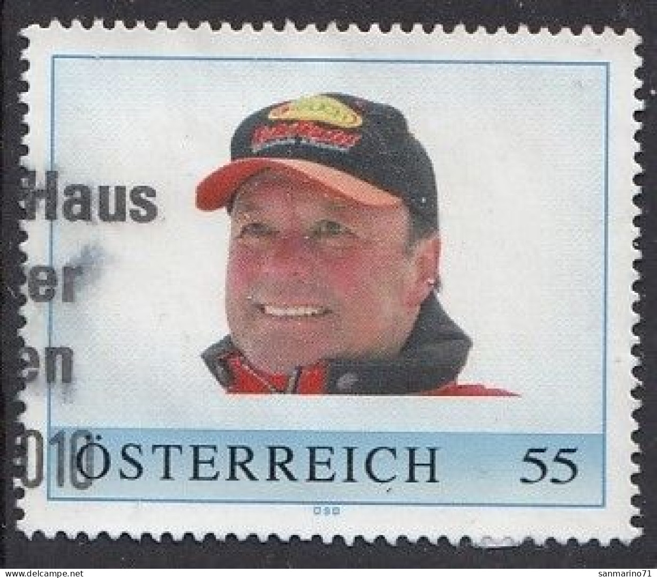 AUSTRIA 8,personal,used,hinged - Personalisierte Briefmarken