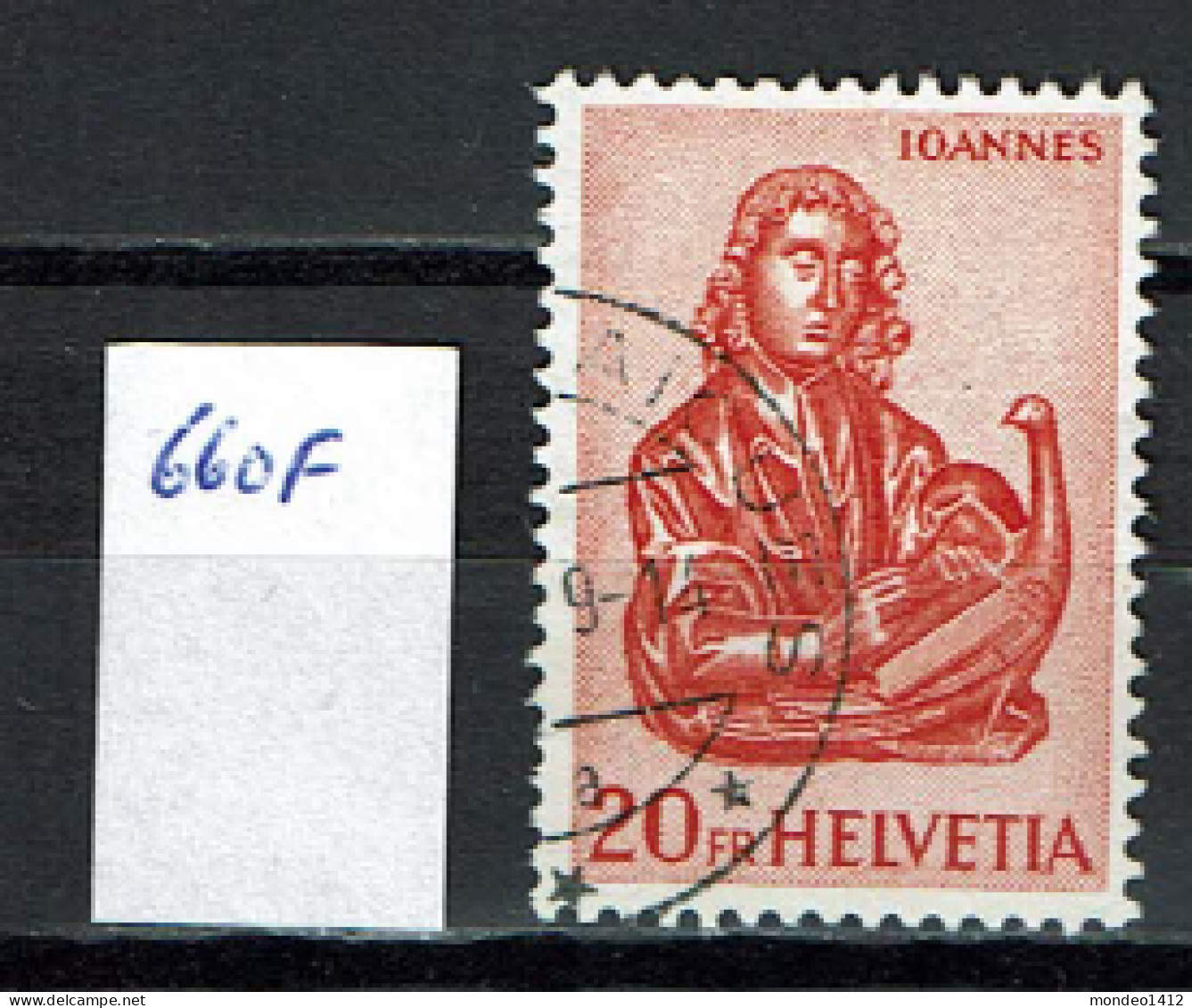 Suisse 1960 - YT 666 F - Oblit. Used - Used Stamps