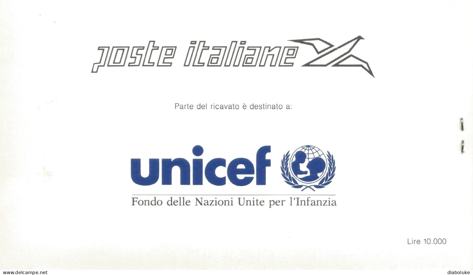 (REPUBBLICA ITALIANA) 1991, DIRITTI DELL'INFANZIA - Libretto Nuovo - Postzegelboekjes