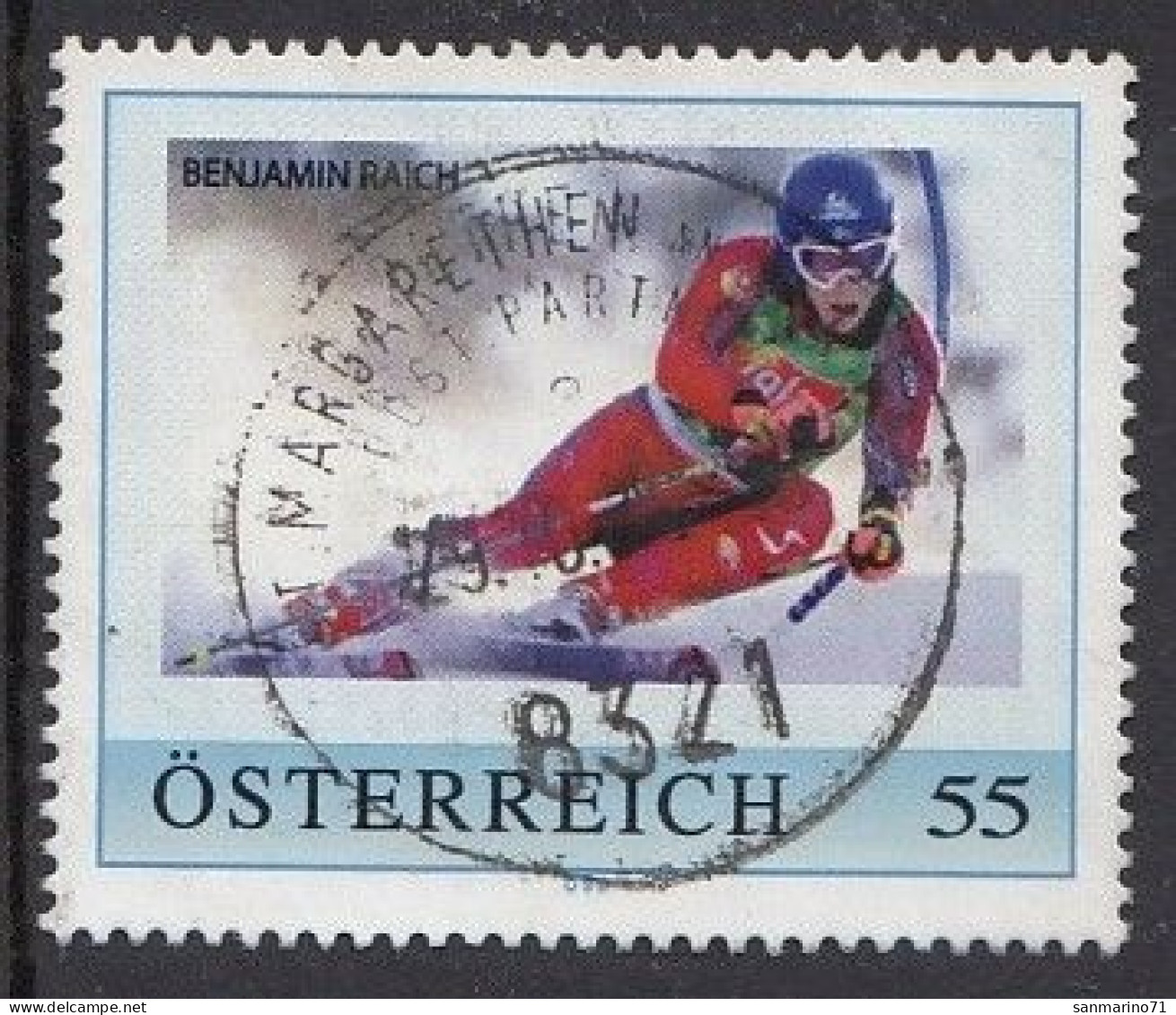 AUSTRIA 10,personal,used,hinged,Benjamin Raich - Personnalized Stamps