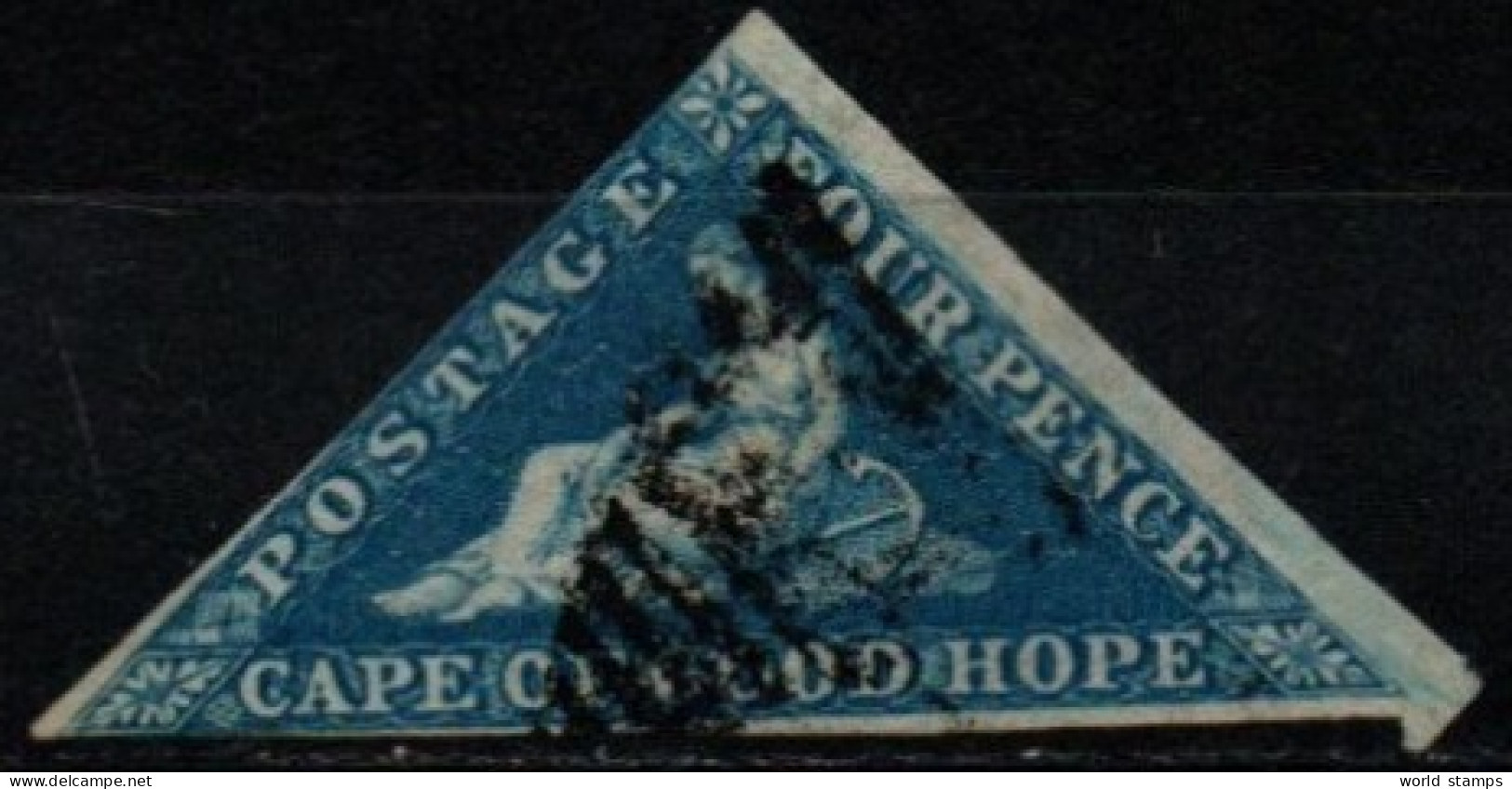 CAP DE BONNE-ESPERANCE 1855-63 O - Cap De Bonne Espérance (1853-1904)