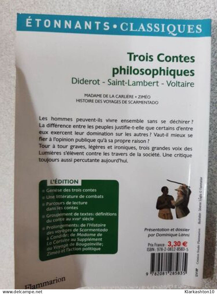 Trois Contes Philosophiques - Autres & Non Classés