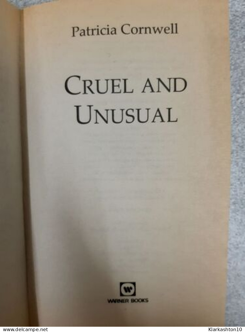 Cruel And Unusual - Autres & Non Classés