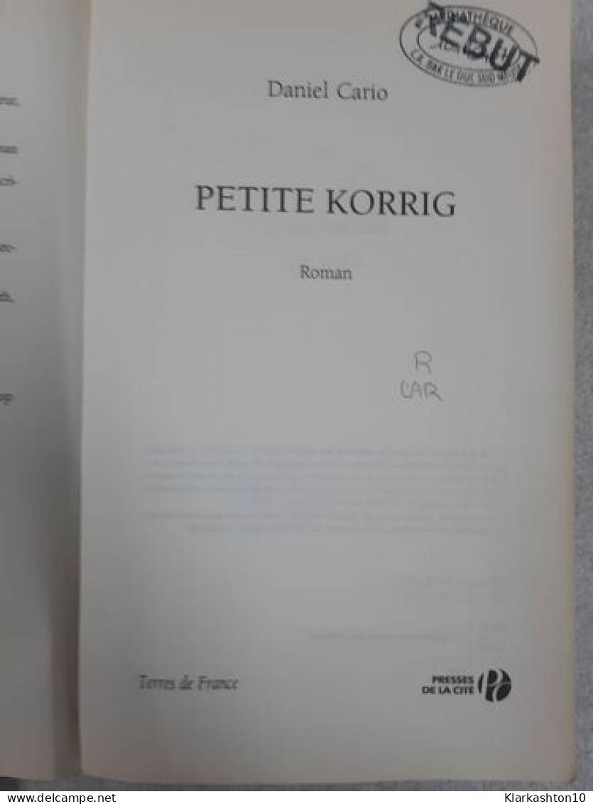 FRE-PETITE KORRIG - Other & Unclassified