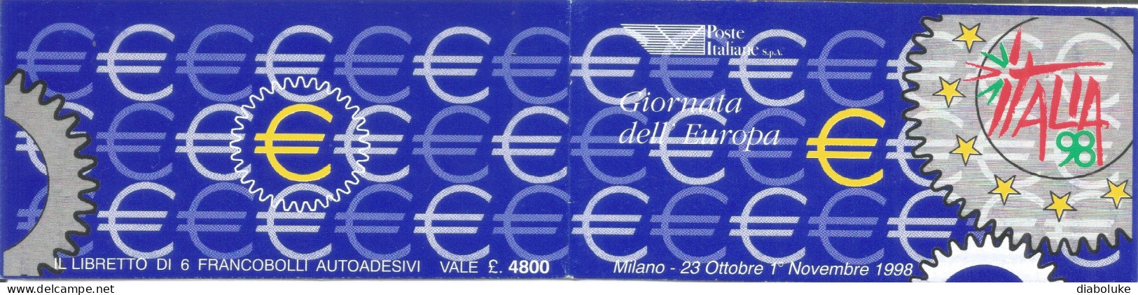 (REPUBBLICA ITALIANA) 1998, GIORNATA DELL'EUROPA - Libretto Nuovo - Booklets