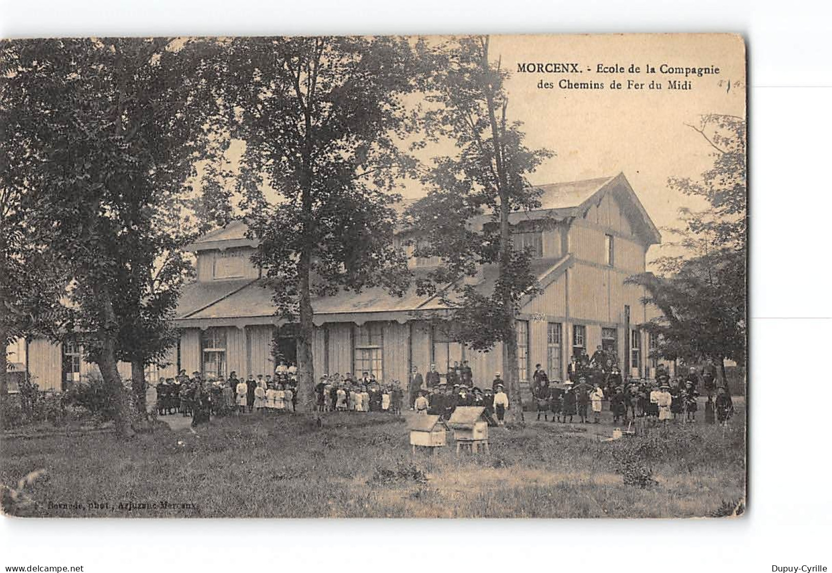 MORCENX - Ecole De La Compagnie Des Chemins De Fer Du Midi - état - Morcenx