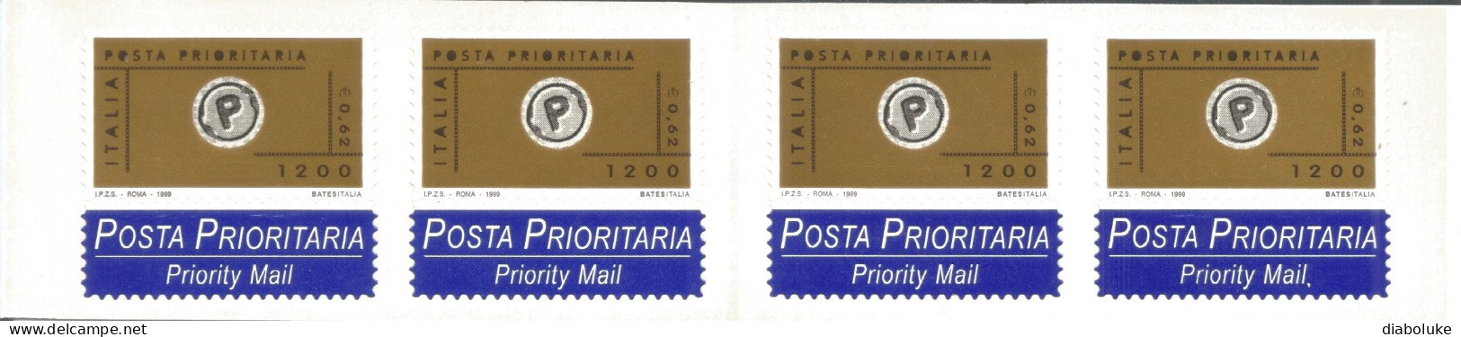 (REPUBBLICA ITALIANA) 1999, POSTA PRIORITARIA - Libretto Nuovo - Carnets