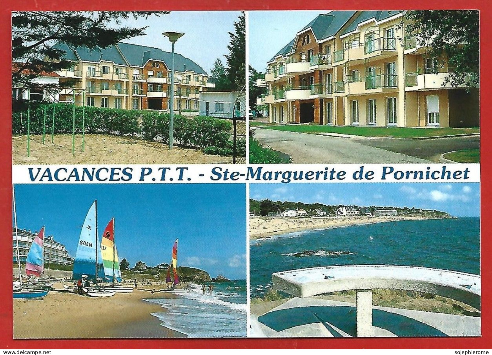 Pornichet (44) Vacances P.T.T. Sainte-Marguerite Voiles 2scans - Pornichet