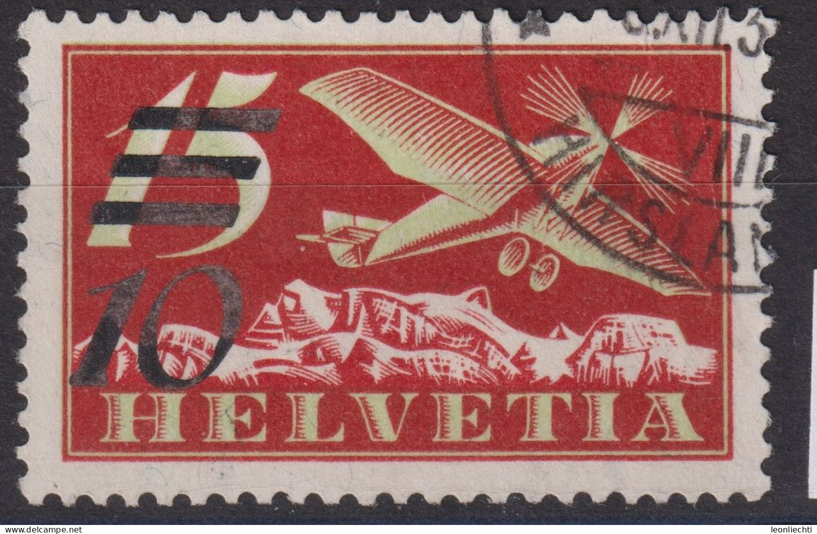 1935 Flugpost ⵙ  Zum:CH F19a, Mi:CH 285a,Yt:CH PA19, Flugzeug - Used Stamps