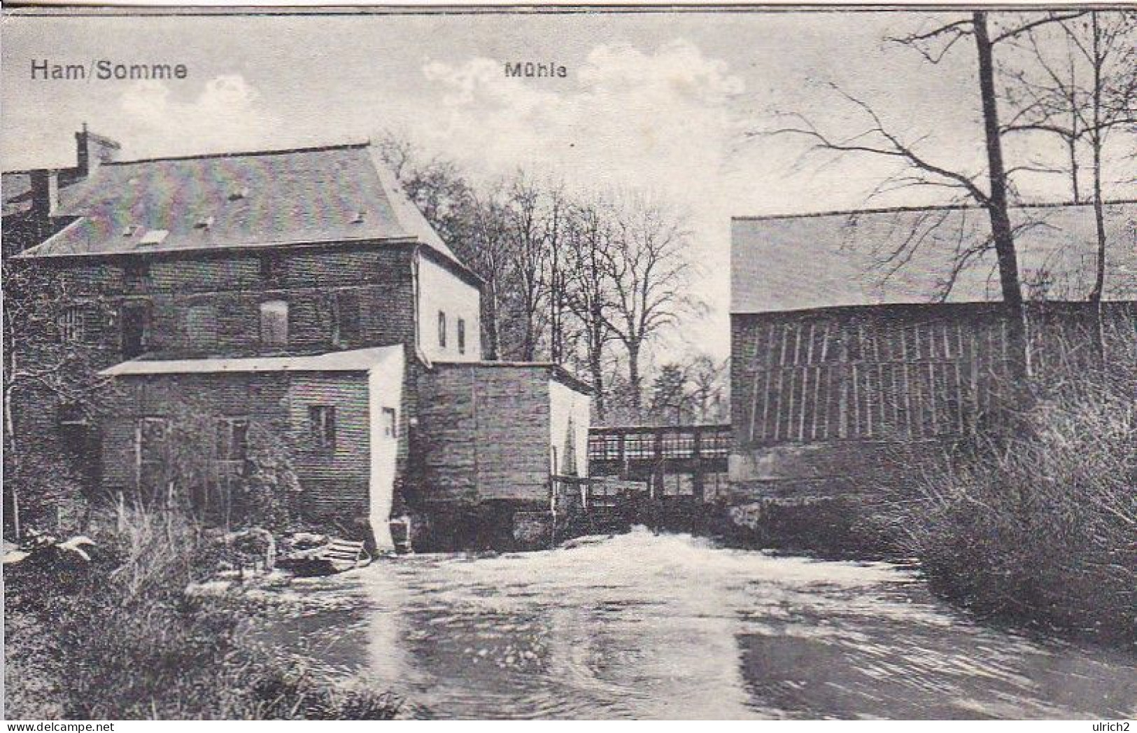 AK Ham - Somme - Mühle - Feldpost  Armee-Flugpark Nr. 2 - 1915  (69426) - Ham