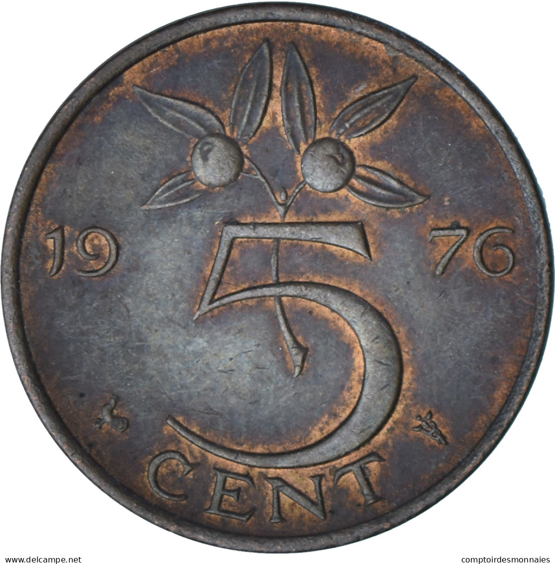 Pays-Bas, 5 Cents, 1976 - 1948-1980 : Juliana