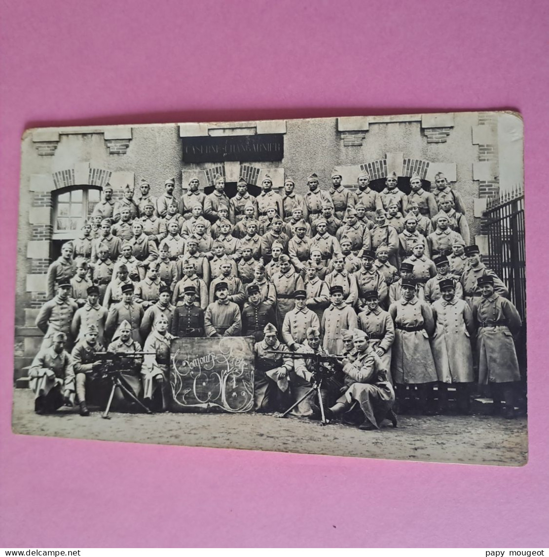 13ème Régiment D'Infanterie - Nevers - Decize (58) - Photo De Groupe Compagnie De Mitrailleuses - Krieg, Militär