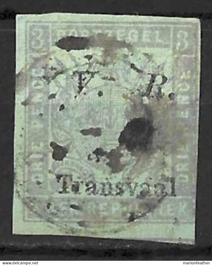 SOUTH AFRICA..." TRANSVAAL.".....QUEEN VICTORIA..(1837-01.).......3d........SG119e......(CAT.VAL.£85...)........USED. - Transvaal (1870-1909)