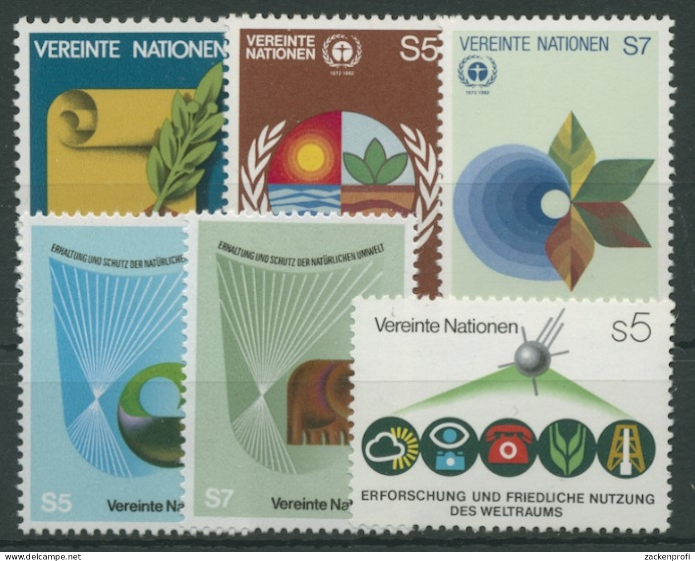UNO Wien Jahrgang 1982 Komplett Postfrisch (G14434) - Unused Stamps