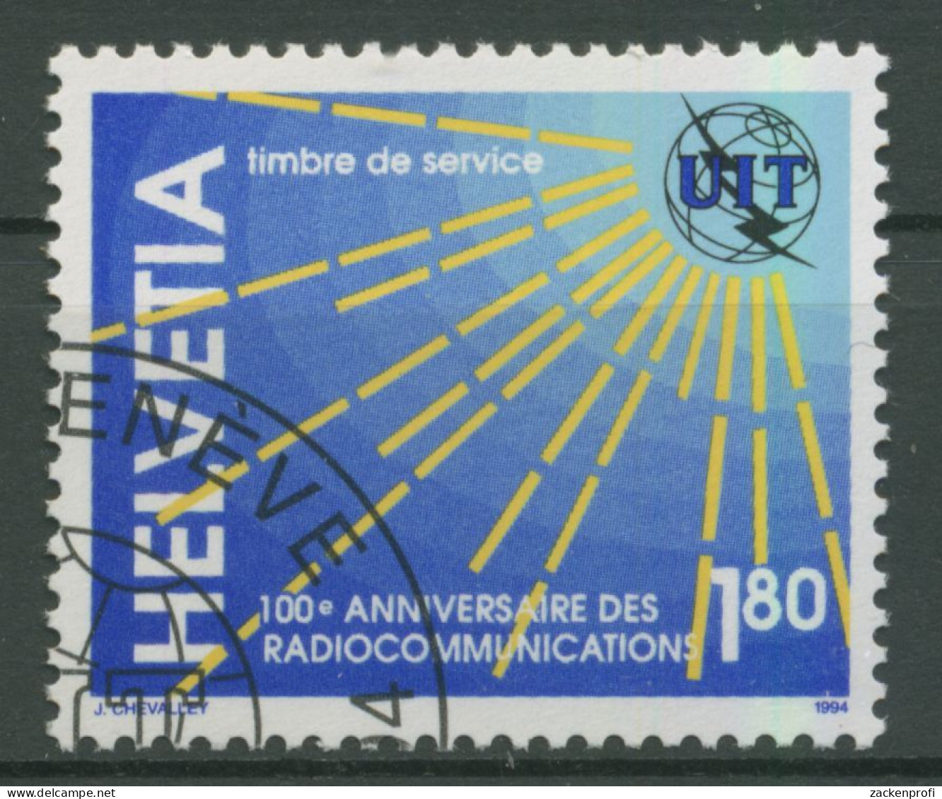 Int. Fernmeldeunion (UIT/ITU) 1994 100 Jahre Radio (1995) 15 Gestempelt - Dienstmarken