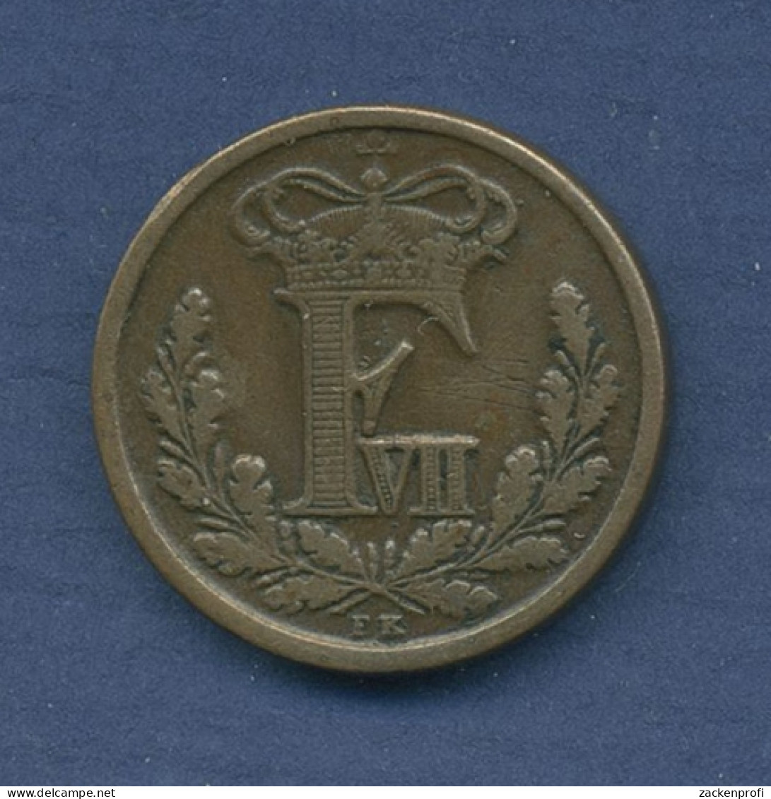 Dänemark 1/2 Rigsbankskilling 1852, Frederik VII. Sehr Schön + (m2533) - Dänemark