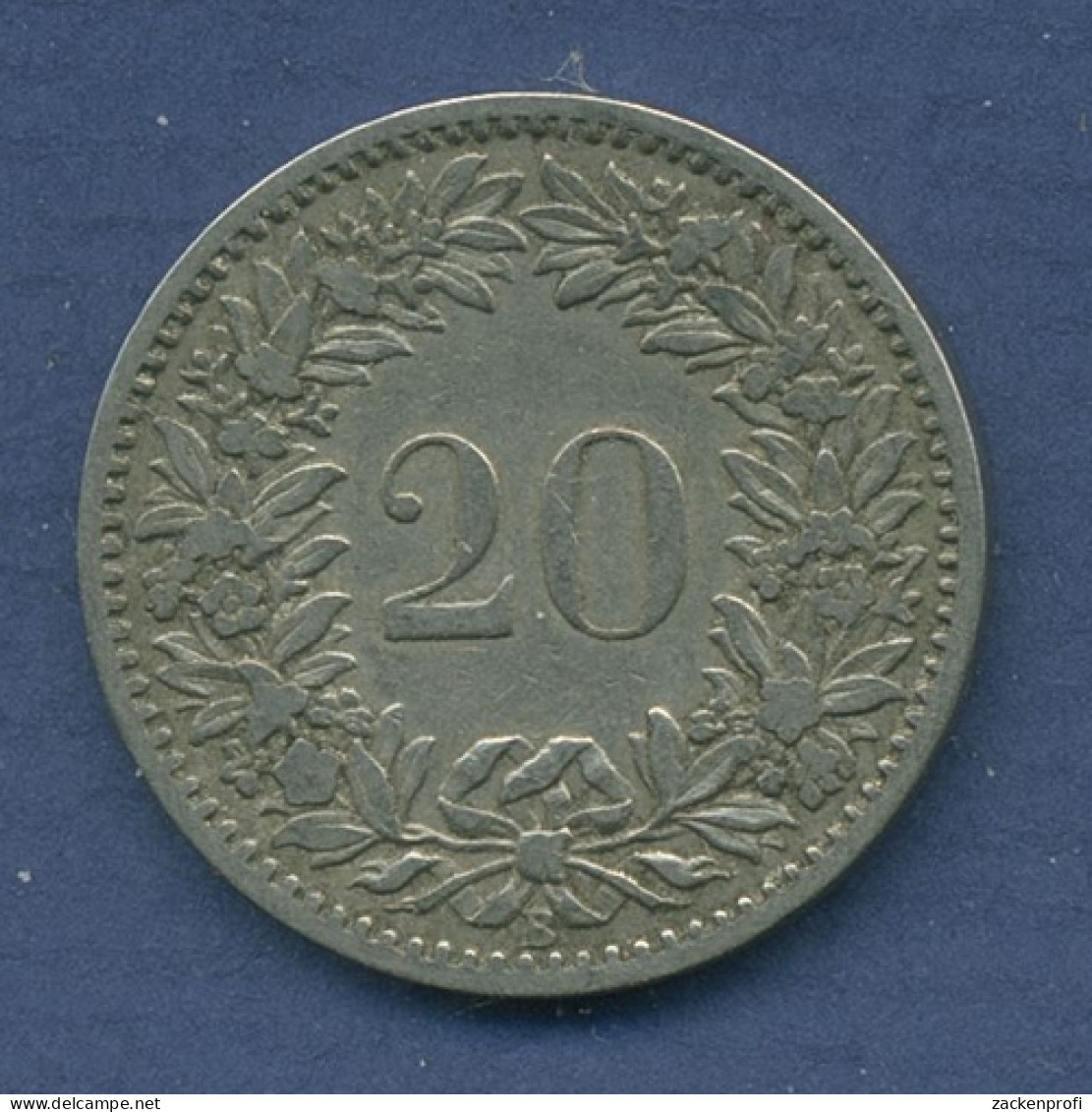 Schweiz 20 Rappen 1883 B, Frauenkopf, KM 29 Sehr Schön (m2540) - Other & Unclassified