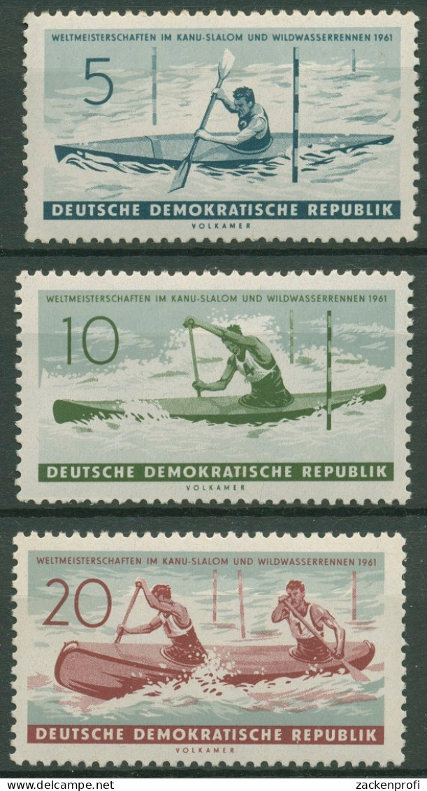 DDR 1961 Kanu-und Wildwasserrennen-WM 838/40 Postfrisch - Unused Stamps