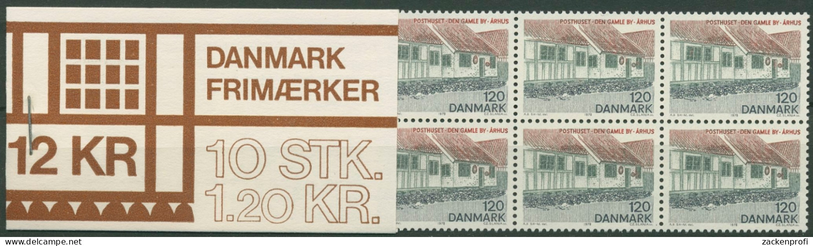 Dänemark 1978 Mitteljütland Arhus Markenheftchen 665 MH Postfrisch (C93010) - Markenheftchen