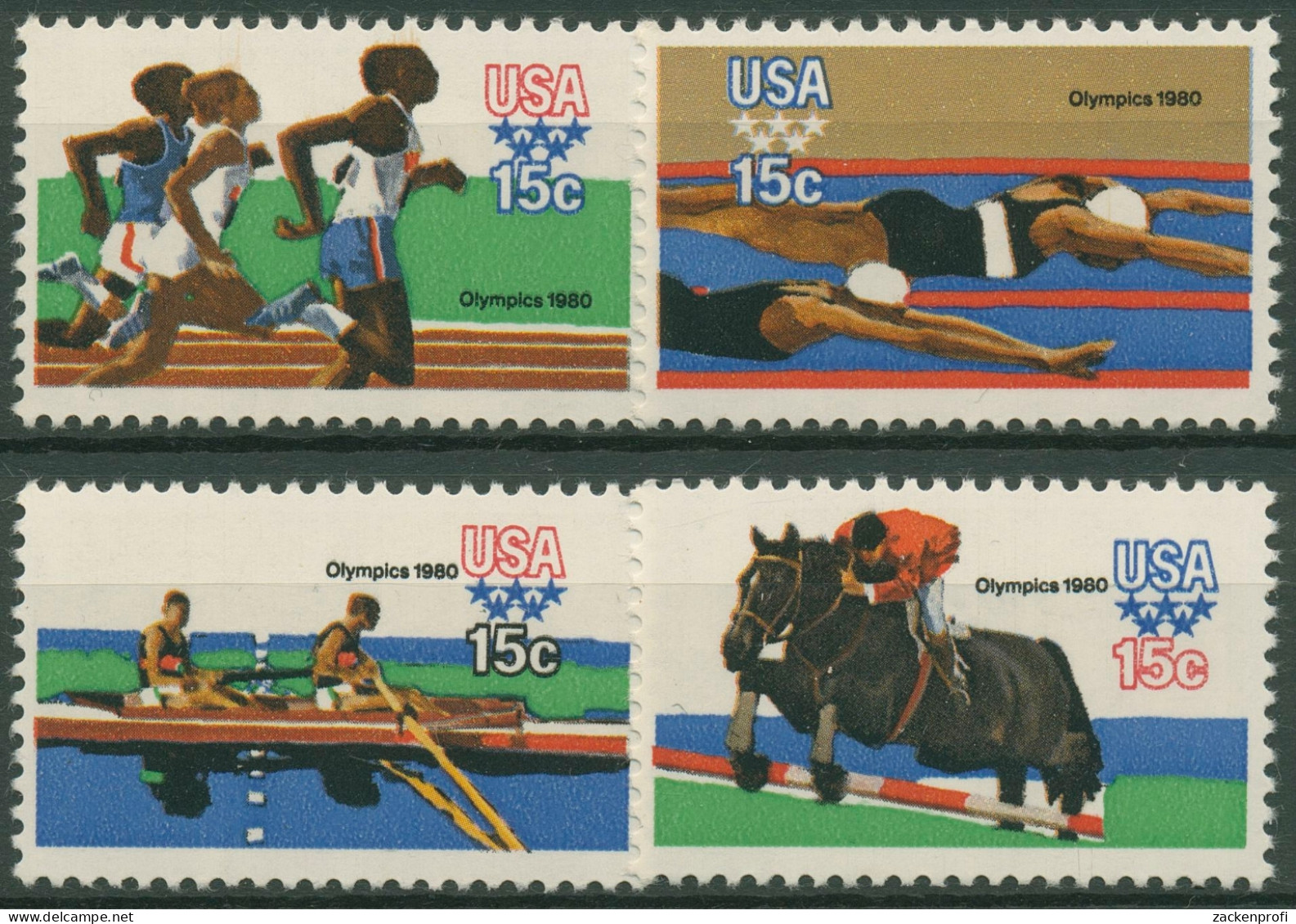 USA 1979 Olympia'80 Sommerspiele Moskau 1398/01 Postfrisch - Ungebraucht