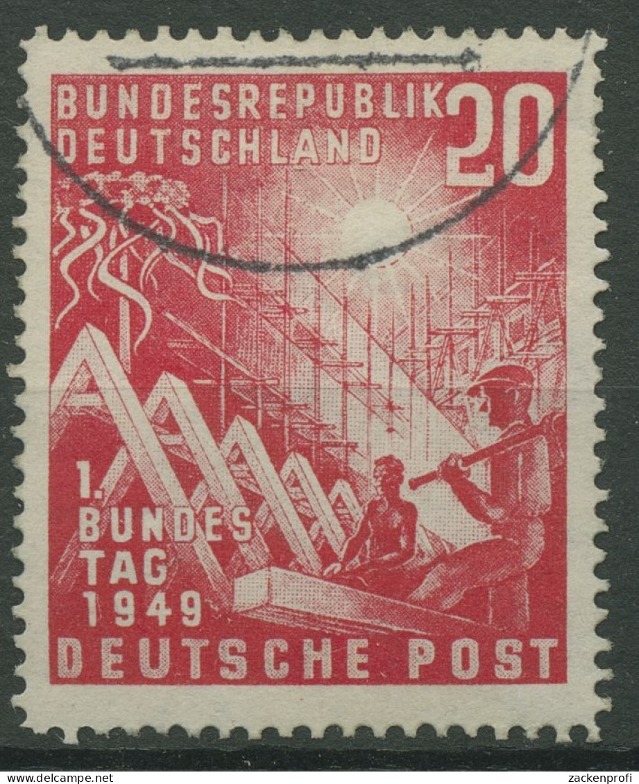 Bund 1949 Eröffnung Deutscher Bundestag 112 Gestempelt, Zahnfehler (R19377) - Oblitérés