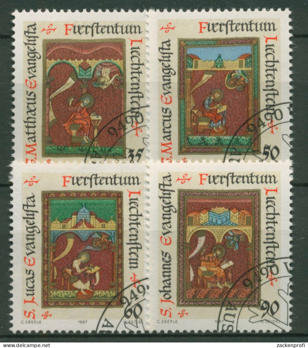 Liechtenstein 1987 Weihnachten Die Vier Evangelisten 930/33 Gestempelt - Used Stamps