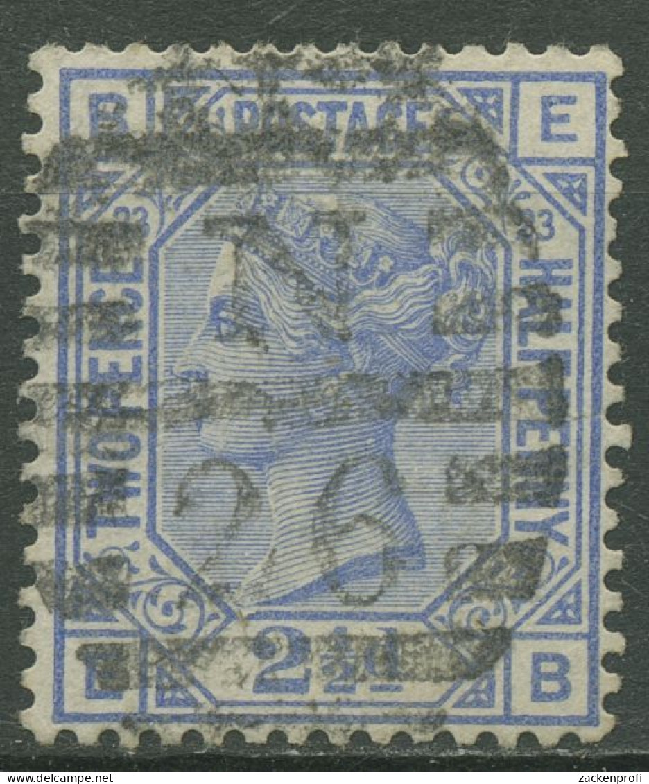Großbritannien 1880 Königin Victoria 2 1/2 Pence, 59 Platte 23 Gestempelt - Gebraucht