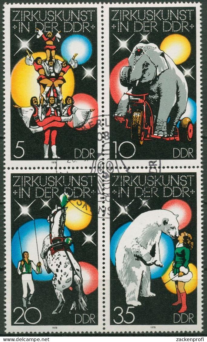 DDR 1978 Zirkus 2364/67 ZD Gestempelt (C99758) - Used Stamps