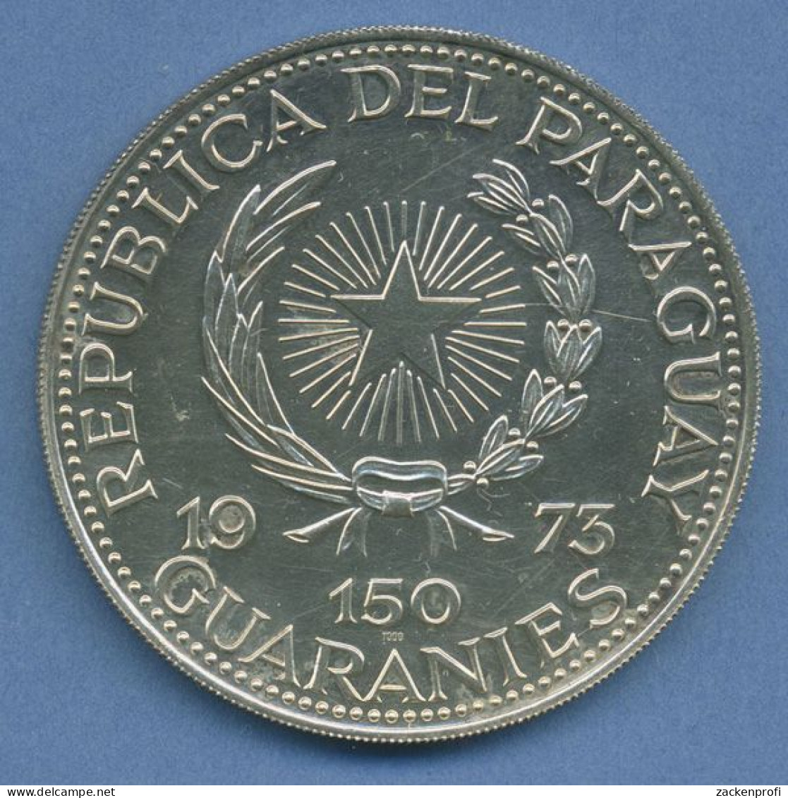 Paraguay 150 Guaranies 1973 Olympia München Boxen, Silber KM 37 Vz Aus PP (m4715) - Paraguay