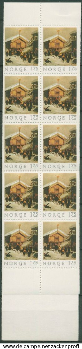 Norwegen 1982 Weihnachten Gemälde Markenheftchen 875 MH Postfrisch (C60806) - Booklets