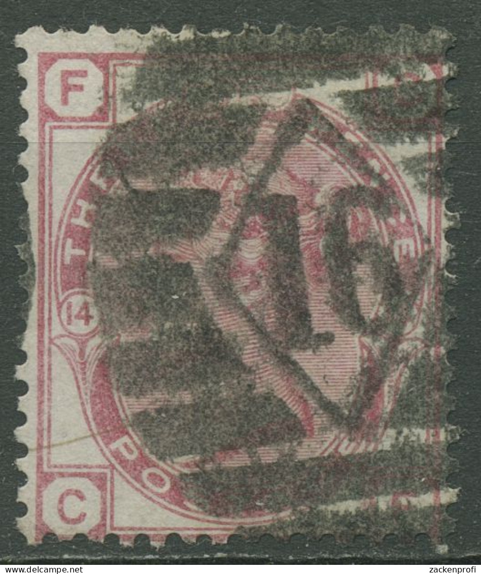 Großbritannien 1873 Königin Victoria 3 Pence, 41 Platte 14 Gestempelt - Used Stamps