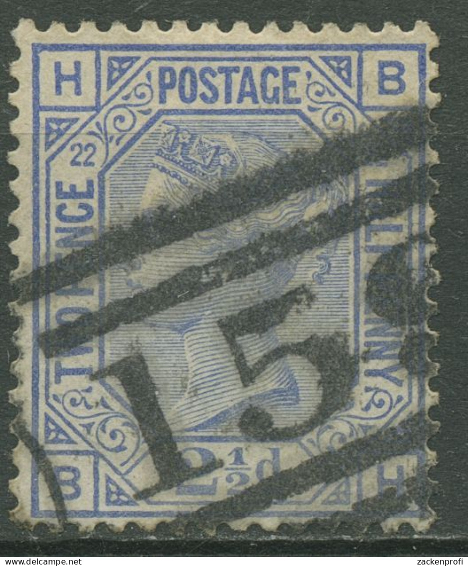 Großbritannien 1880 Königin Victoria 2 1/2 Pence, 59 Platte 22 Gestempelt - Oblitérés