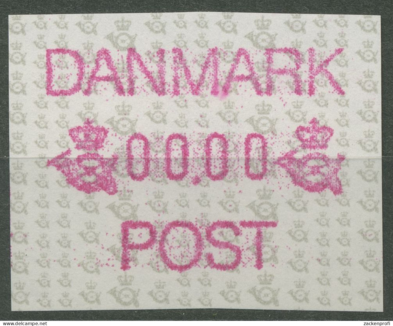 Dänemark ATM 1990 Postembleme 0000-Druck ATM 1 I Postfrisch - Automaatzegels [ATM]