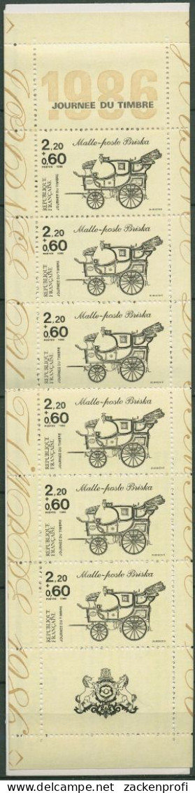 Frankreich 1986 Postkutsche Markenheftchen MH 5 Postfrisch (C60857) - Tag Der Briefmarke