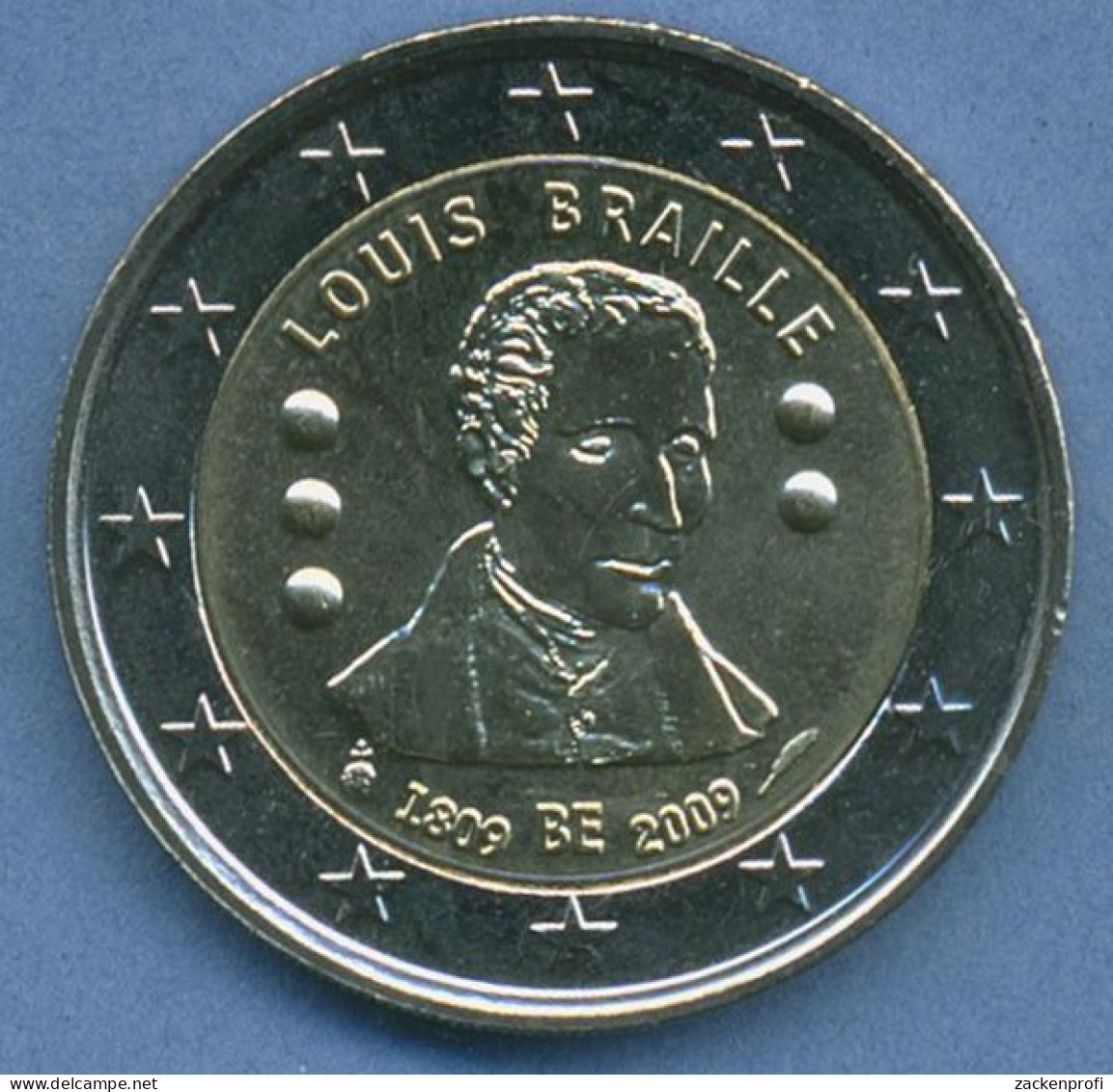 Belgien 2 Euro 2009 Louis Braille, Vz/st (m4893) - Bélgica