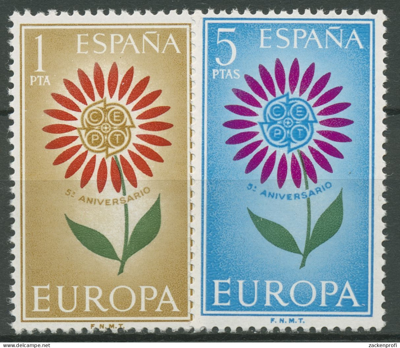 Spanien 1964 Europa CEPT Blume 1501/02 Postfrisch - Ungebraucht