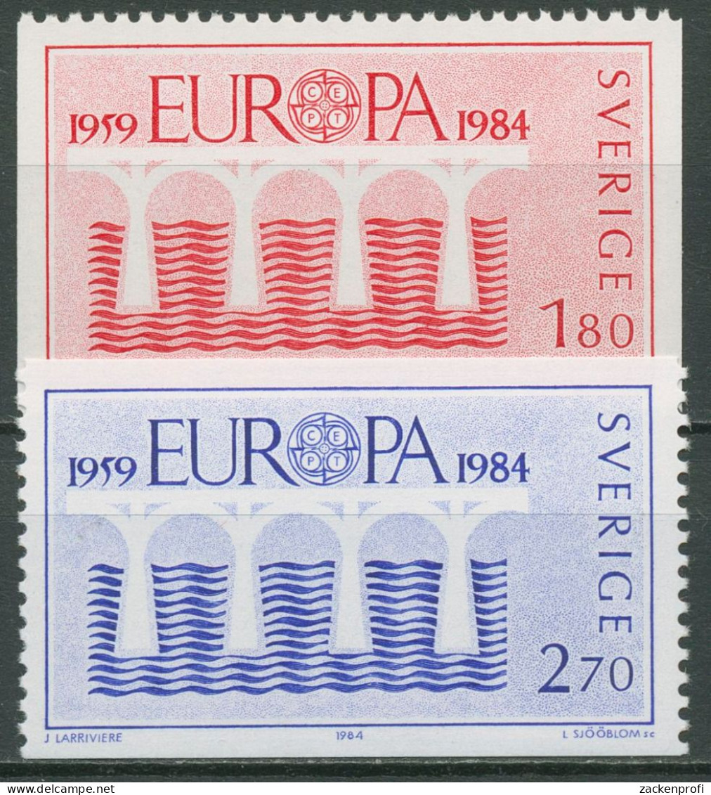 Schweden 1984 Europa CEPT Brücke 1270/71 Postfrisch - Ungebraucht