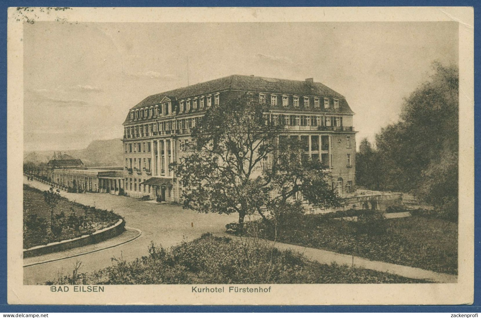 Bad Eilsen Kurhotel Fürstenhof, Gelaufen 1924 (AK4569) - Rinteln