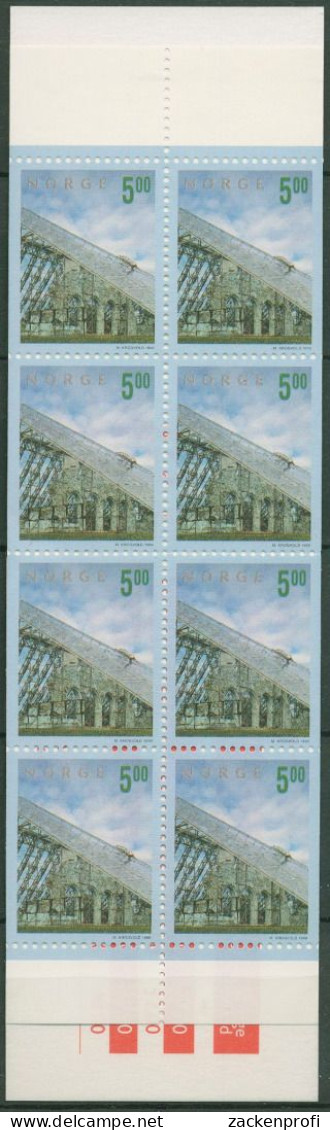 Norwegen 1999 Tourismus Dom Von Hamar Markenheftchen 1308 MH Postfrisch (C60819) - Postzegelboekjes