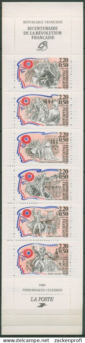Frankreich 1989 Revolution Markenheftchen MH 15 Postfrisch (C60864) - Personen